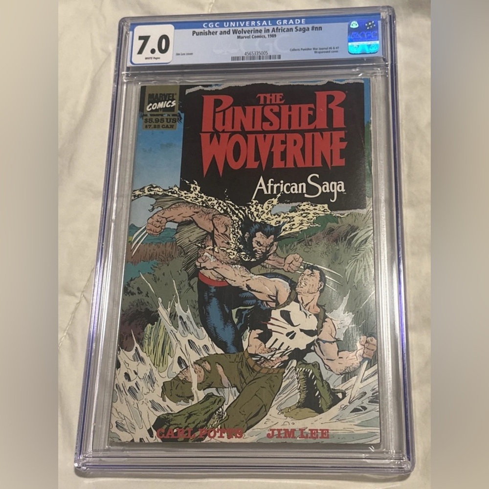 The Punisher Wolverine African Saga CGC 7.0 – Classic Jim Lee Artwork